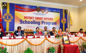 लायन्स डिष्ट्रिक्ट ३२५ आईको क्याबिनेट स्कुलिङ कार्यक्रम नगरकोटमा