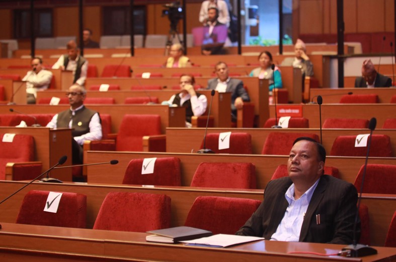 दीपक बोहराको निधनप्रति राष्ट्रियसभामा शोक प्रस्ताव पारित