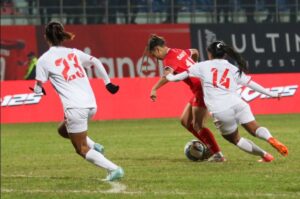 साबित्राको उत्कृष्ट प्रदर्शन, २-२ गोलमा म्यानमारसँग नेपालको पुनरागमन