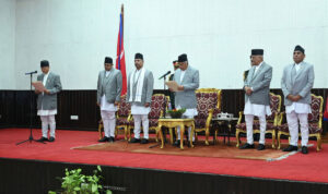 रघुजी पन्तले लिए शिक्षा मन्त्रीको शपथ