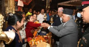 राष्ट्रपतिद्वारा सेतो मच्छेन्द्रनाथको दर्शन