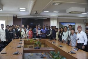 अर्थमन्त्रीलाई नेविसंघको ध्यानाकर्षण : बजेटको २० प्रतिशत रकम शिक्षामा छुट्याउन माग