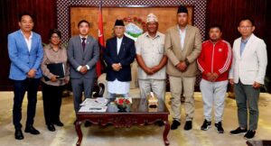 एन्फाका पदाधिकारीसँग ओलीको घोषणा : सूर्यविनायकमा सुविधासम्पन्न रंगशाला बनाउनुपर्छ