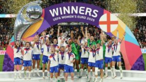 स्पेनलाई पेनाल्टी सुटआउटमा जित निकाल्दै इंग्ल्यान्ड दोस्रोपटक युरोपियन च्याम्पियनसिप