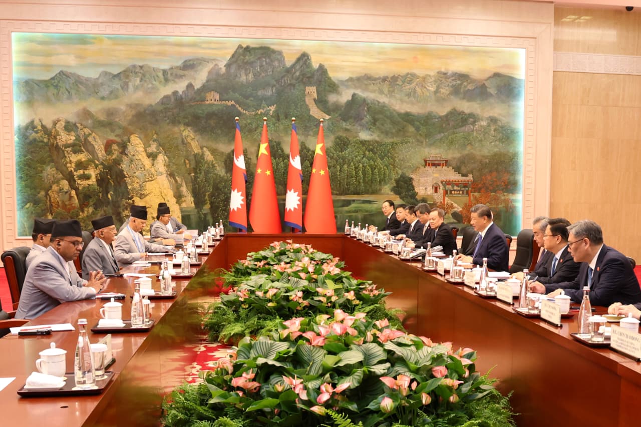 प्रधानमन्त्री ओलीले चिनियाँ राष्ट्रपति चिनफिङसँग भने ; लिपुलेक नेपालको भूभाग हो´