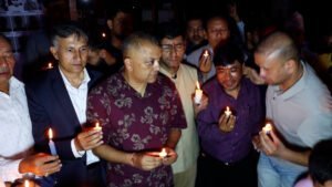 जेनजी आन्दोलनका मृतकप्रति श्रद्धाञ्जली दिँदै कांग्रेसद्वारा दीप प्रज्वलन