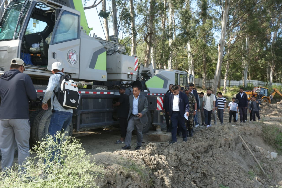 मन्त्री घिसिङद्वारा कीर्तिपुरस्थ्ति टियु क्रिकेट मैदानको निरीक्षण (तस्बिरहरु)