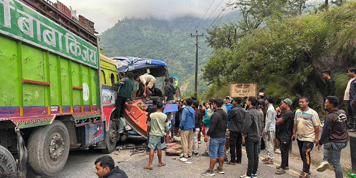 दानीखेतमा जिप दुर्घटना हुँदा एकको मृत्यु