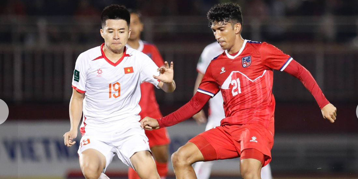 भियतनामसँग हार व्यहोरेसँगै एसियन कप छनोटबाट बाहिरियो नेपाली टोली