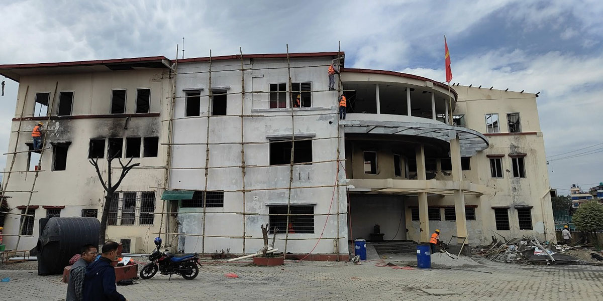 एमाले केन्द्रीय कार्यालय भवनको मर्मत सुरु