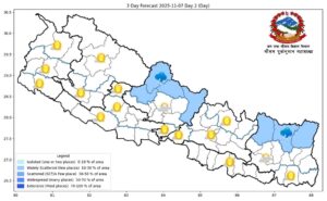 आज छैन वर्षाको सम्भावना