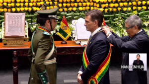 रोड्रिगो पाजद्वारा बोलिभियाको राष्ट्रपतिको शपथ