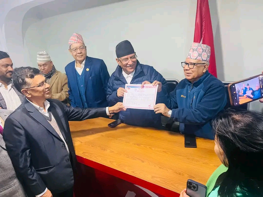 नेपाली कम्युनिस्ट पार्टीलाई निर्वाचन आयोगले दियो दलको मान्यता