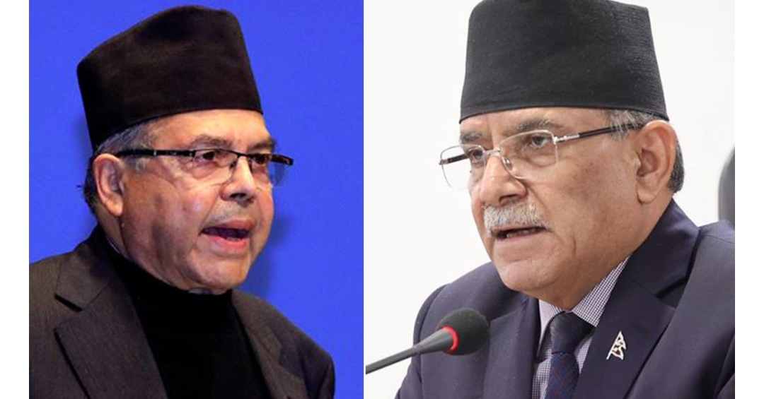 प्रचण्ड र झलनाथबीच भेटवार्ता