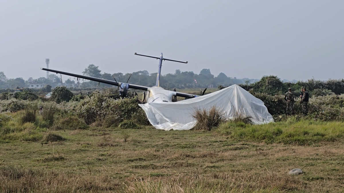 बुद्ध एयरको जहाज दुर्घटनापछि रनवे घटाएर भद्रपुर विमानस्थल सञ्चालन