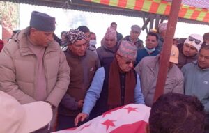 पूर्वमन्त्री दाहालको अन्त्येष्टि