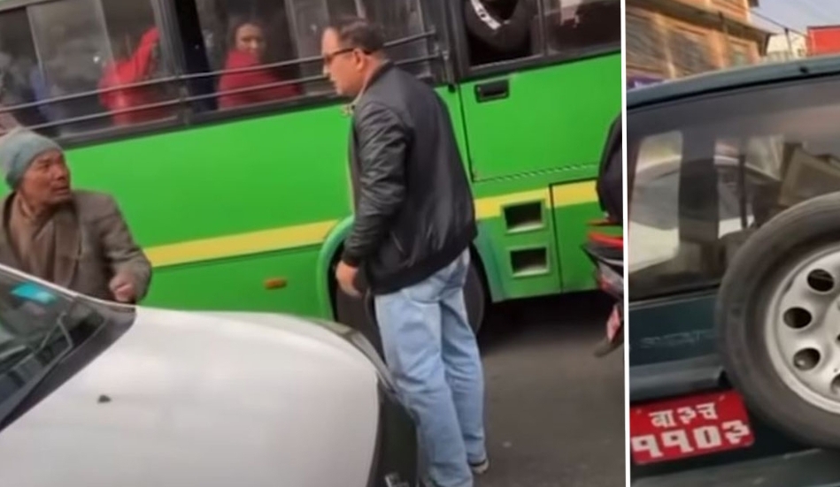 पैदलयात्रीलाई मुक्का प्रहार गर्ने कारचालक पक्राउ