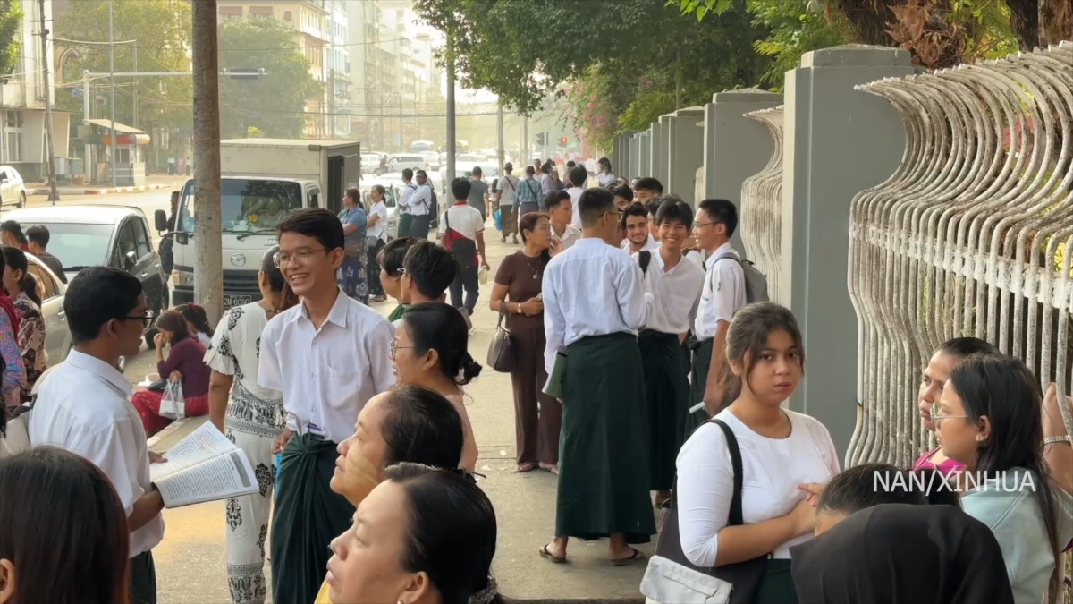 म्यानमारको राष्ट्रव्यापी म्याट्रिक परीक्षामा २ लाख ५५ हजारभन्दा बढी विद्यार्थी सहभागी