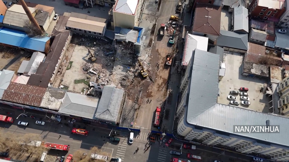 उत्तर–पूर्वी चीनमा भवन भत्किँदा सात जनाको मृत्यु