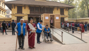 ज्येष्ठ नागरिक र अपाङ्गता भएकाले मतदान गर्न लाइन बस्नुपर्दैनः आयुक्त तुलाधर