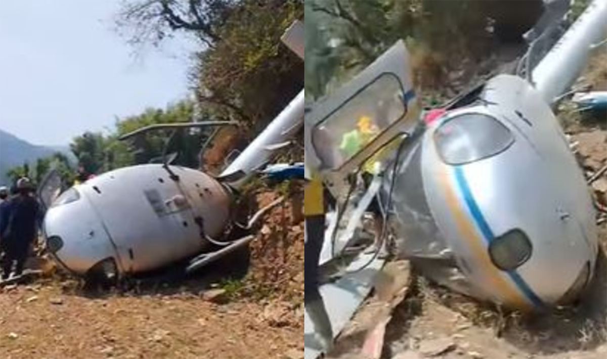 हेलिकप्टर दुर्घटनाबारे एयर डाइनेस्टीले भन्यो : पाइलटसहित सबै ६ यात्रु सकुशल