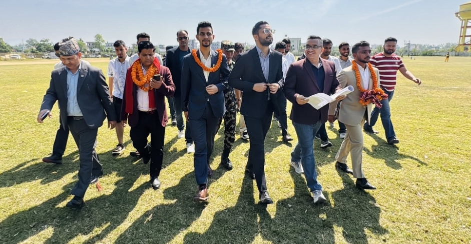 फाप्ला क्रिकेट रंगशाला राष्ट्रिय गौरवको रुपमा अघि बढ्छ ; खेलकुदमन्त्री