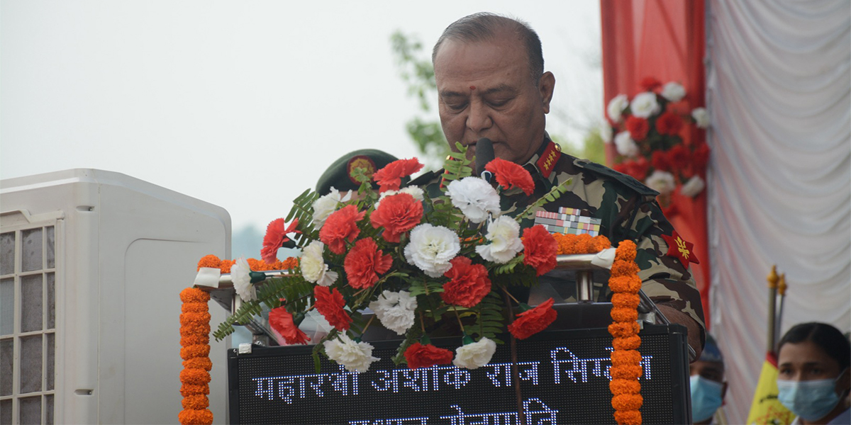‘राष्ट्रिय एकता कायम राख्न नेपाली सेना सदैव अग्रसर छ’